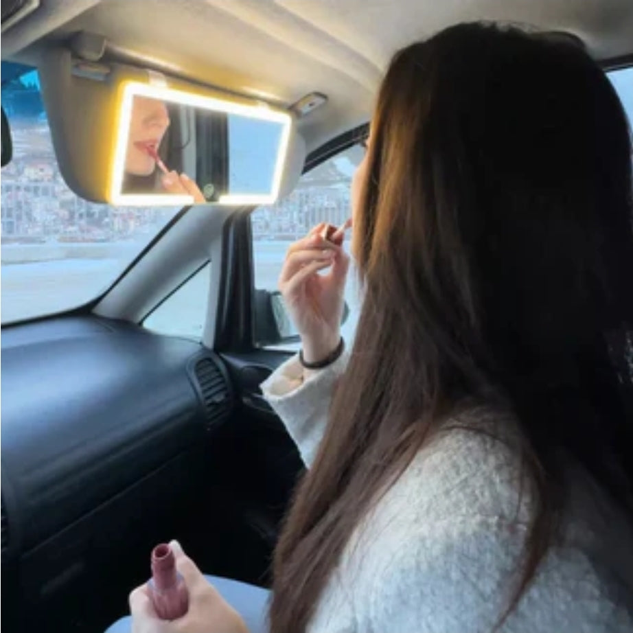 Espejo con Luz LED para el Carro ✨