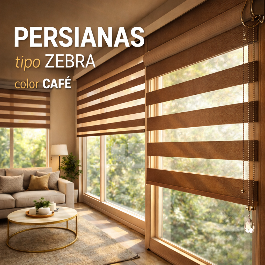 💡🦓 Persiana Tipo Zebra – ✨Estilo Moderno y Elegante ✨
