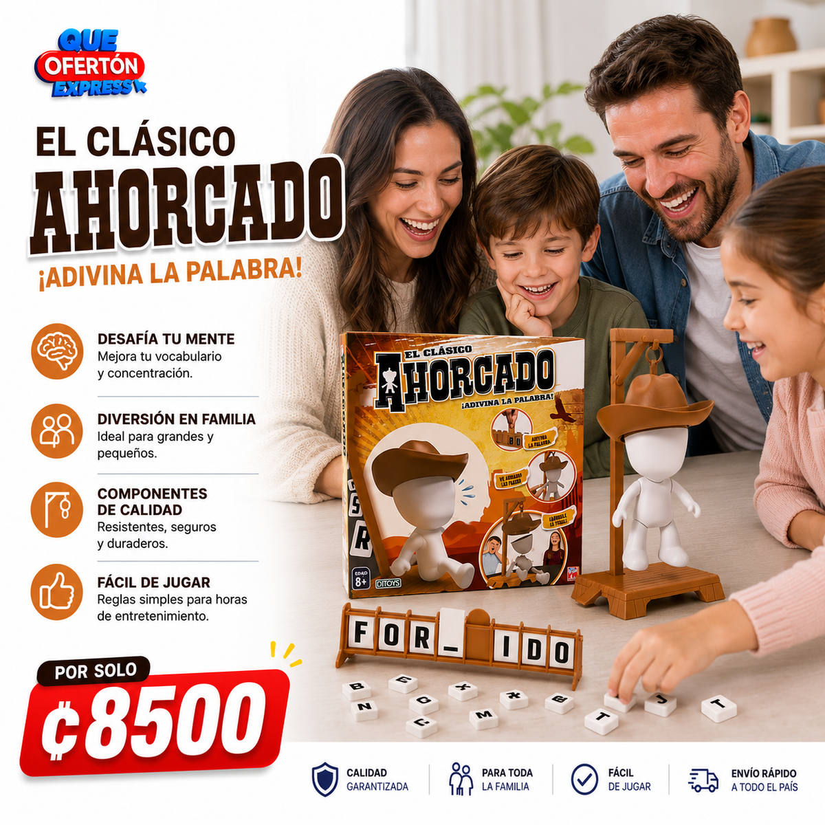 🎯 EL JUEGO CLÁSICO AHORCADO – ¡Diversión para toda la familia! 🤠🧠