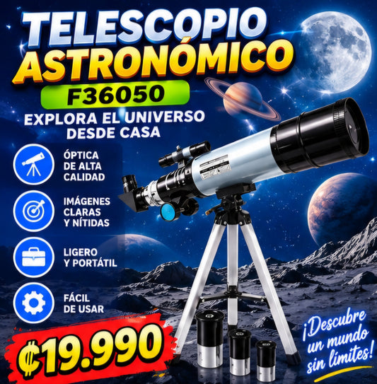 🔭 TELESCOPIO ASTRONÓMICO F36050