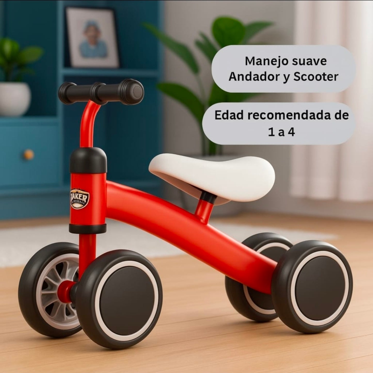 🚲✨ Andador / Scooter Infantil 2 en 1 – Manejo Suave y Seguro