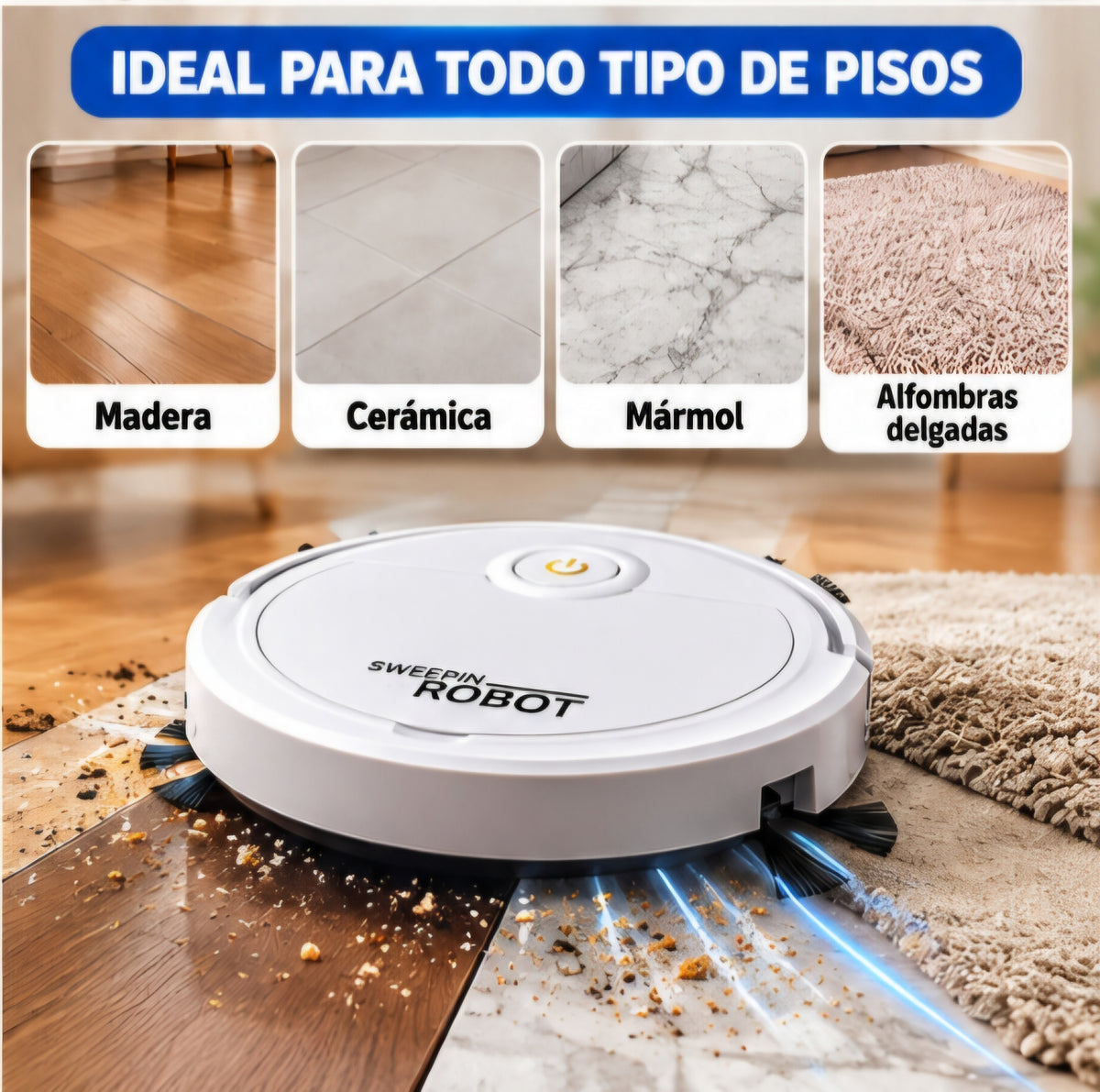 🤖✨ ROBOT ASPIRADOR 3 EN 1