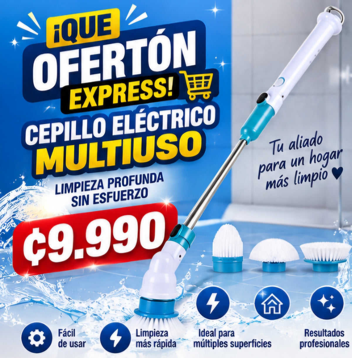 Cepillo de Limpieza Inalámbrico - @MagicClean