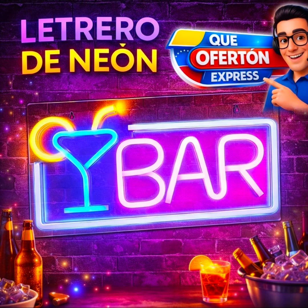 Letrero LED Neón BAR