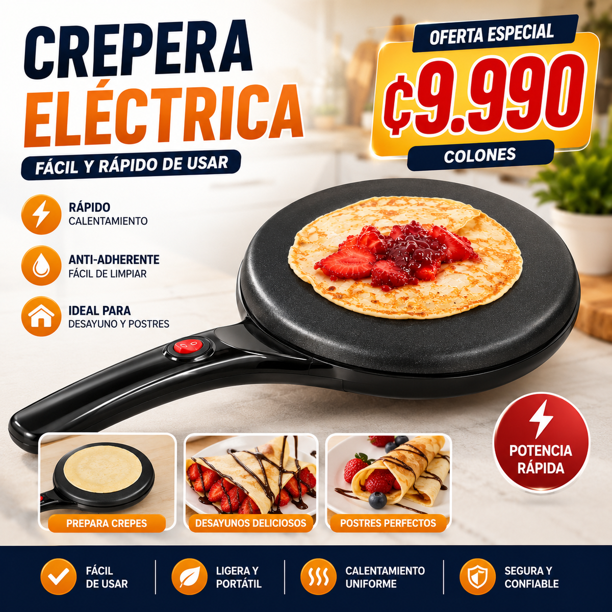 MAQUINA PARA HACER CREPAS