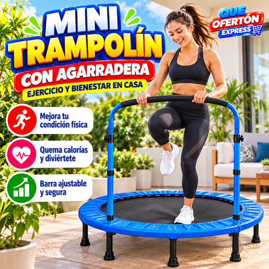 💙🤸 ¡MINI TRAMPOLÍN CON AGARRADERA! 🤸💙