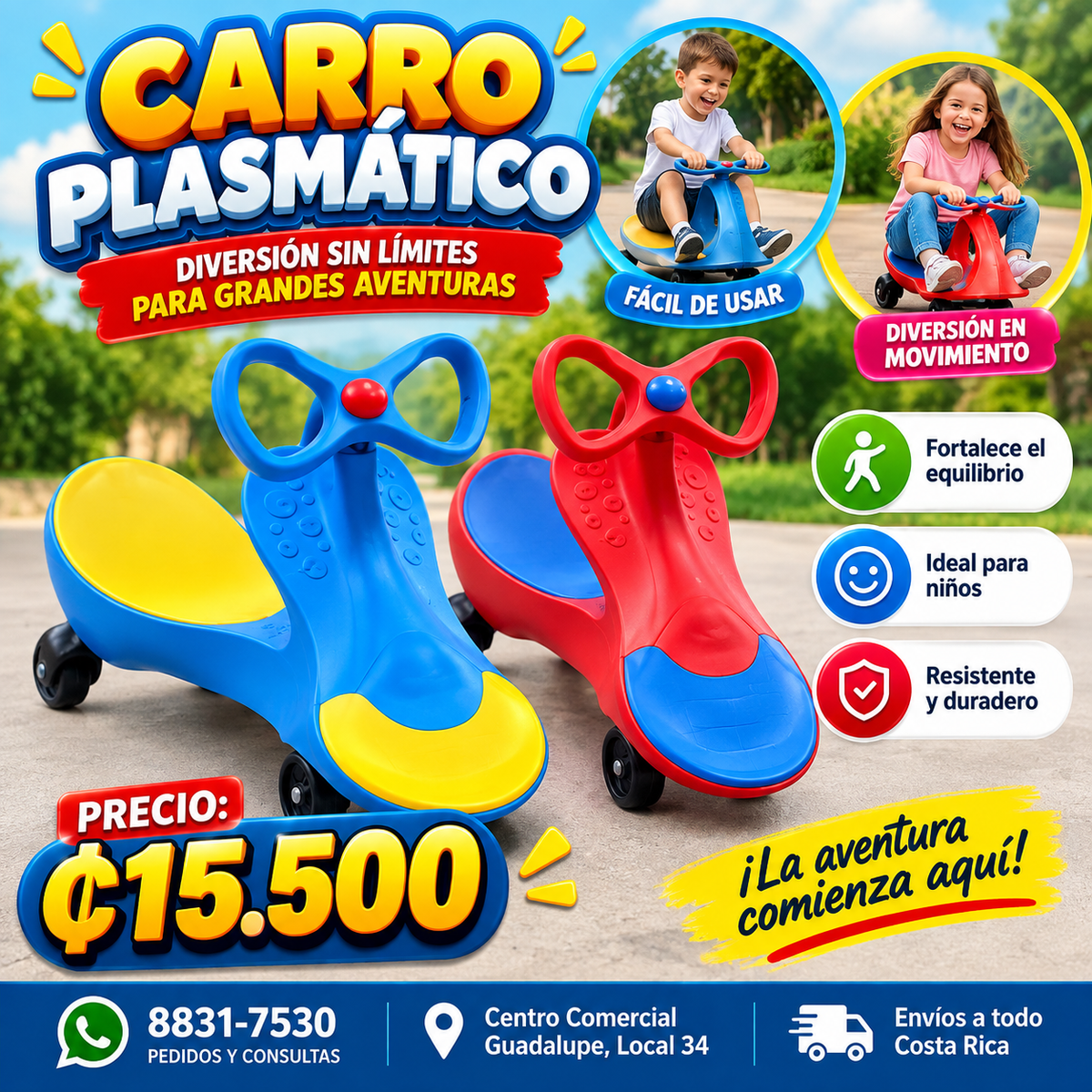Carro Plasmático Infantil