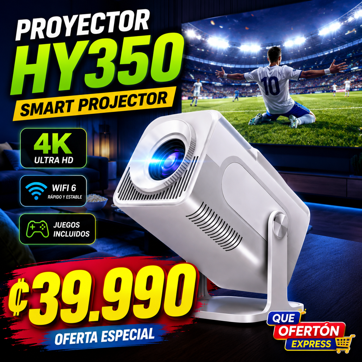 PROYECTOR CON JUEGOS HCS350 PRO