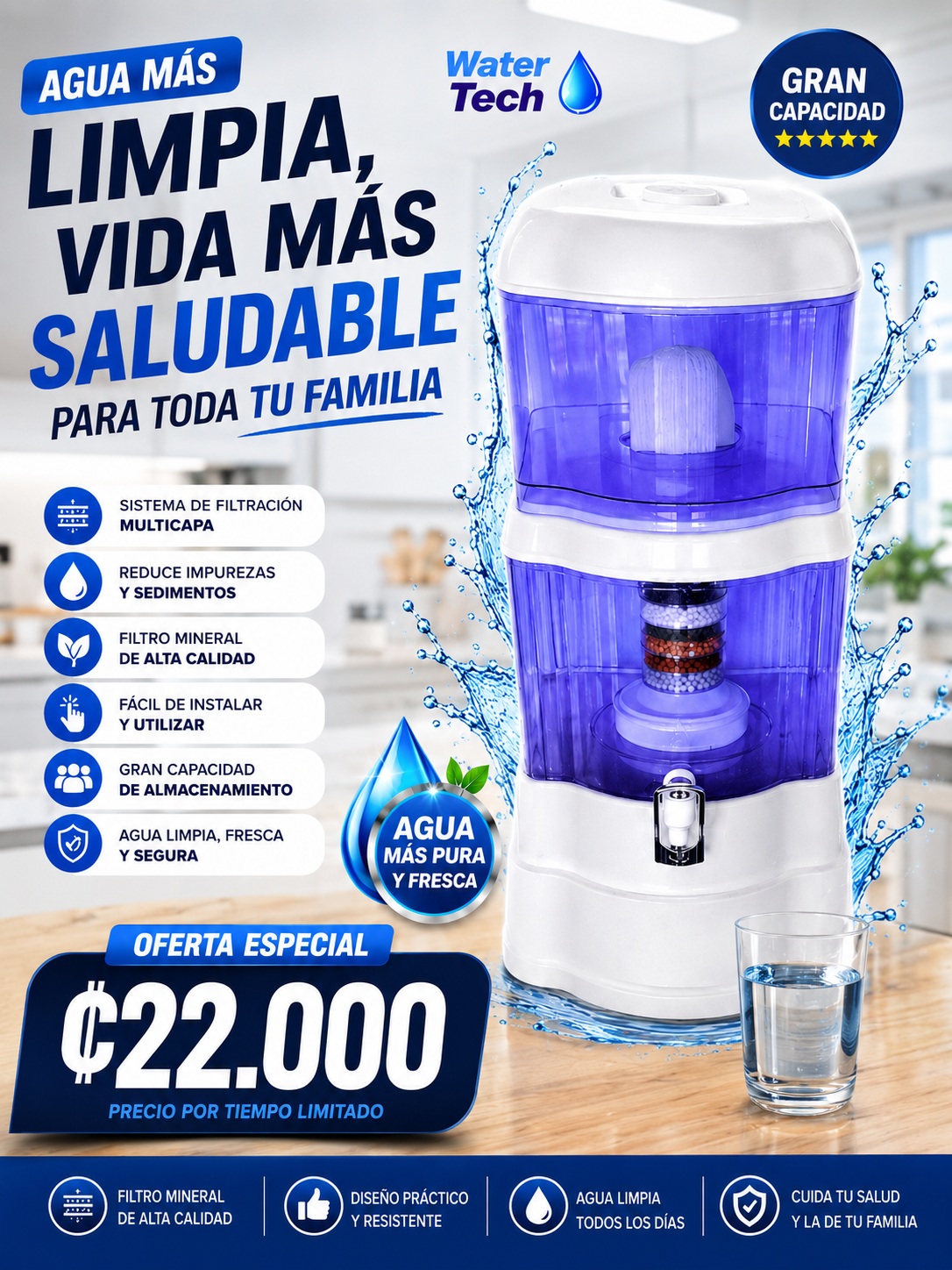 💧 ¡Filtro Purificador de Agua Mineral! 💧