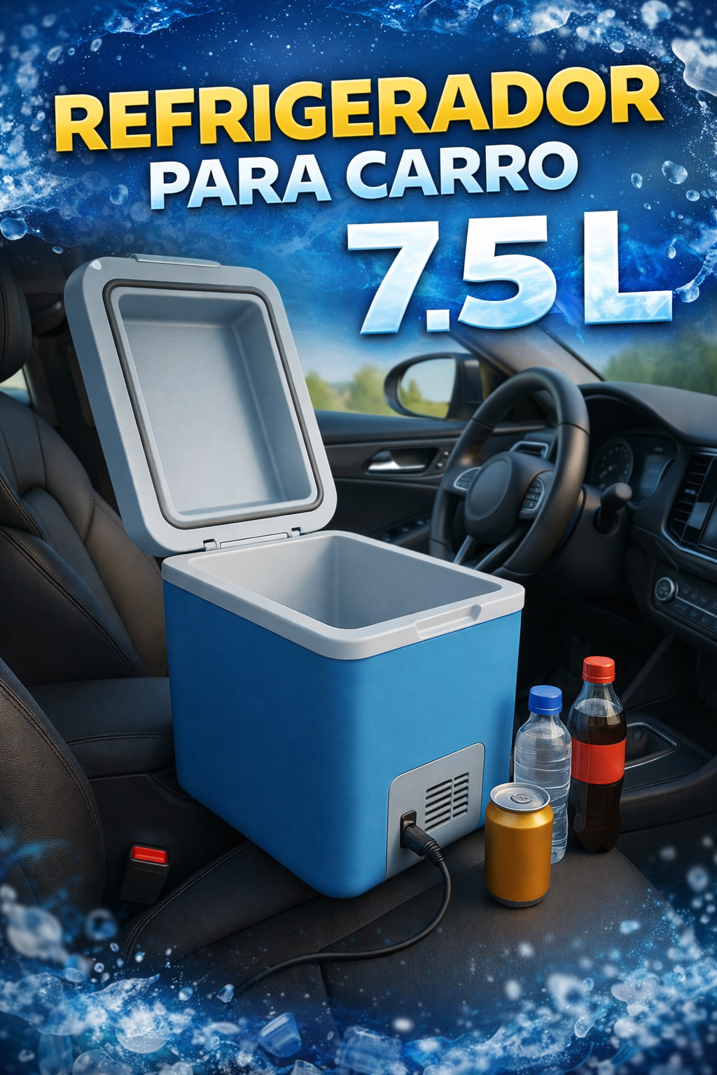 ❄️ Refrigerador hielera para Carro 7.5 L (Litros) 🚗✨