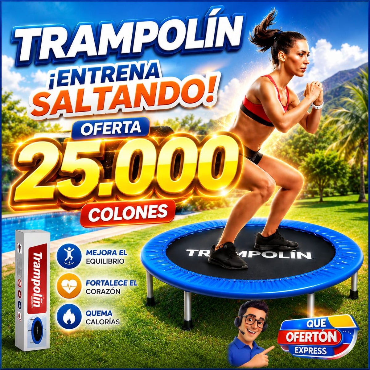 Trampolín Infantil / Fitness
