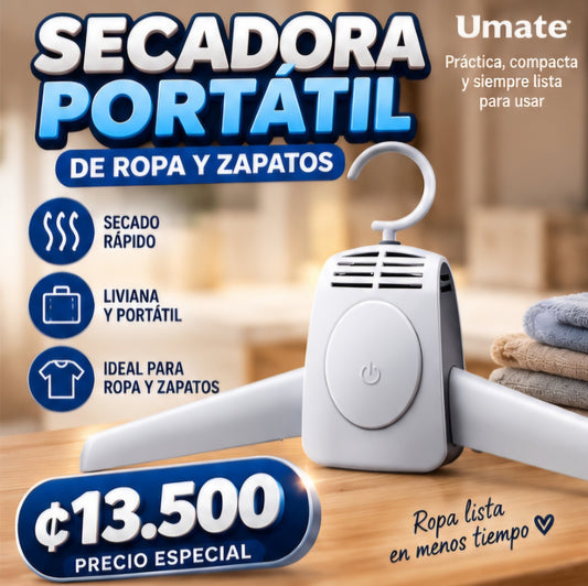 ✨ SECADORA PORTÁTIL DE ROPA Y ZAPATOS
