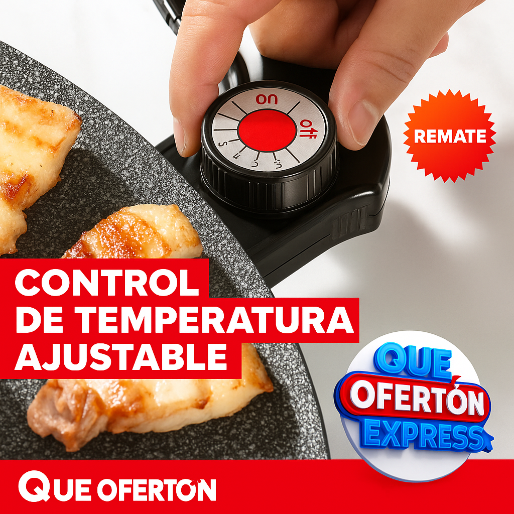 Sartén parrilla antiadherente plancha redonda coreana sin humo