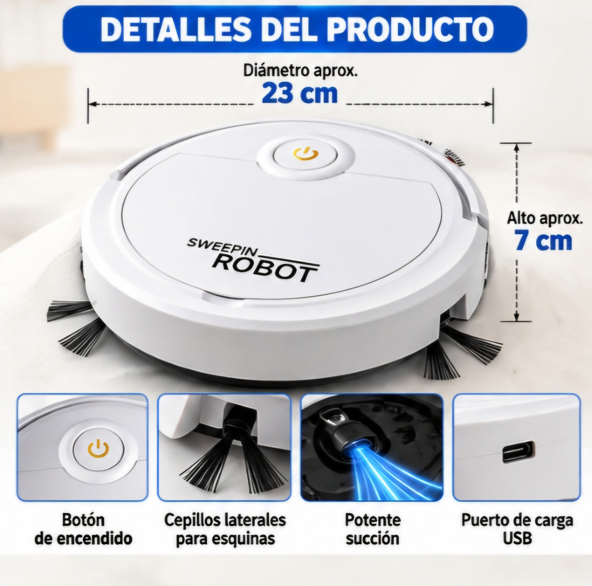 🤖✨ ROBOT ASPIRADOR 3 EN 1