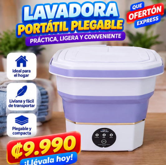 🧺✨ LAVADORA PORTÁTIL PLEGABLE