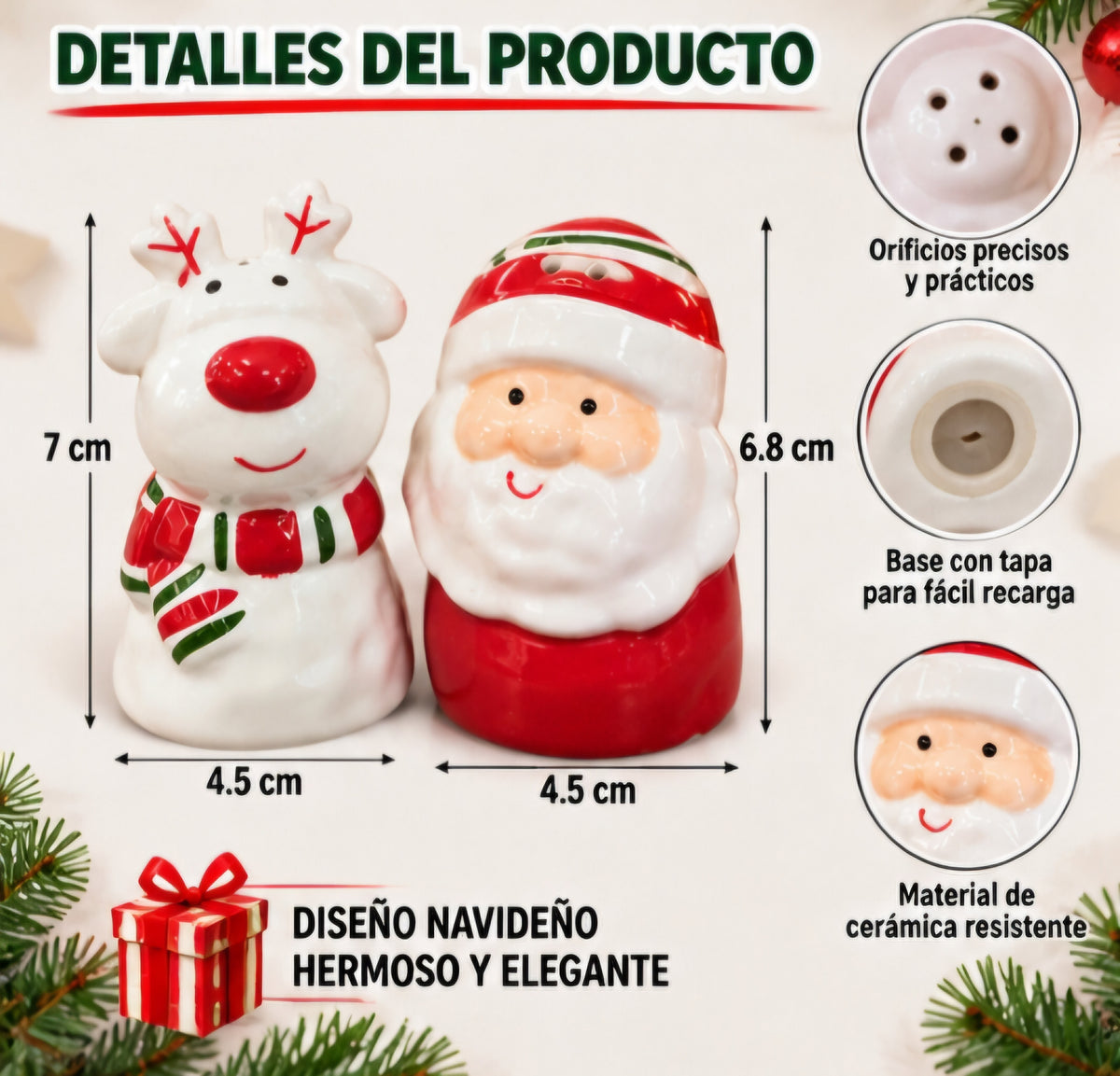 🎄✨ SET SALERO NAVIDEÑO 🎅🦌