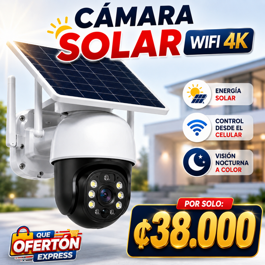 🔒☀️ Cámara de Seguridad Solar 4K SO33 📹🏡