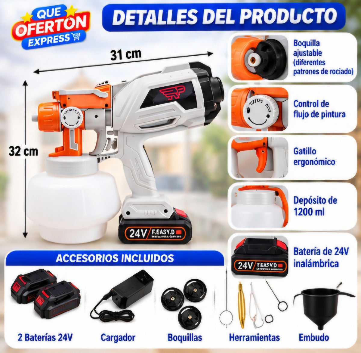 Pulverizador, pistola de pintura PAINT-PRO™