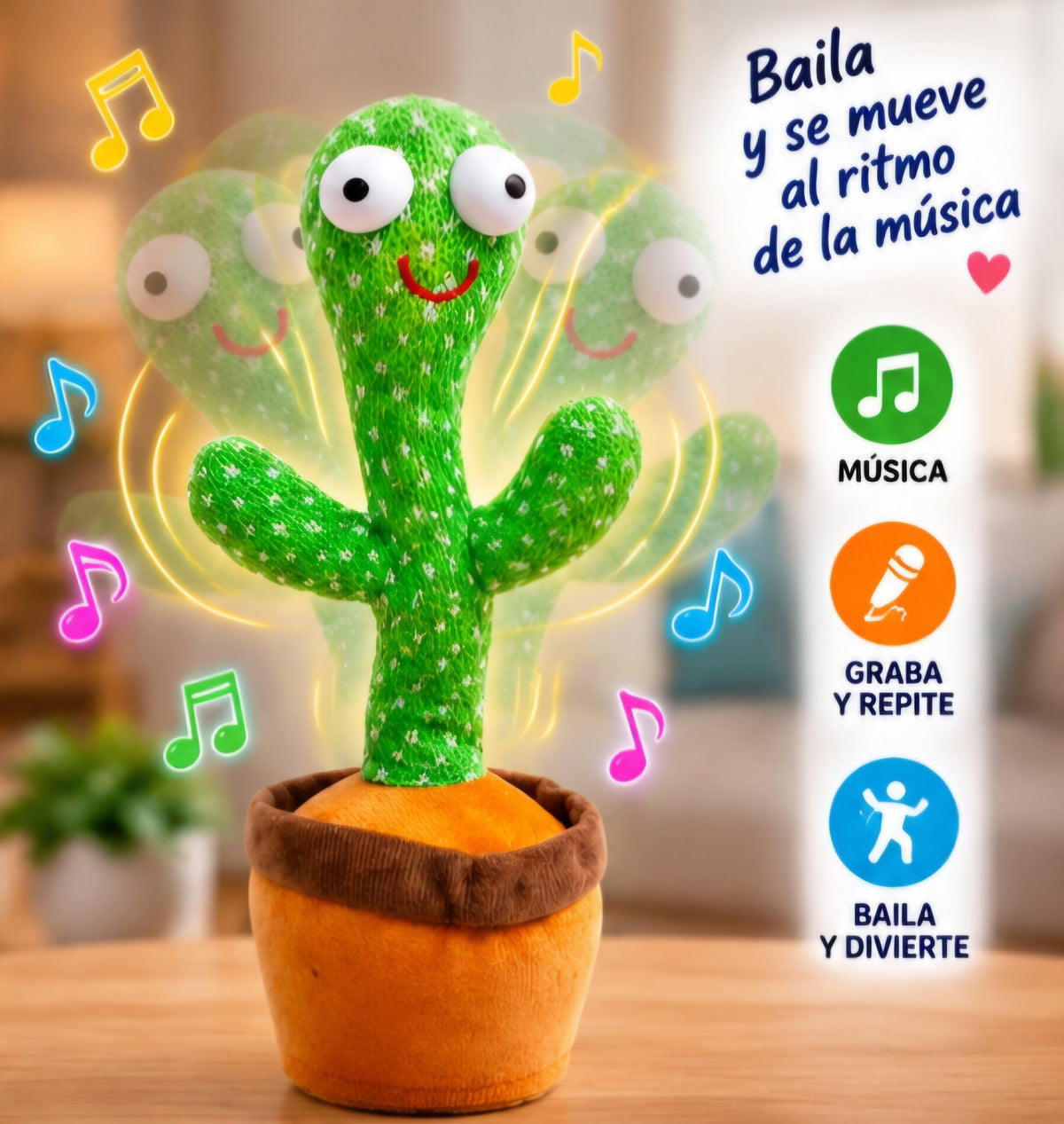🌵 CACTUS BAILARÍN INTERACTIVO 🎶