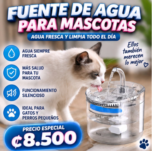 🐾 FUENTE DE AGUA PARA MASCOTAS 💧