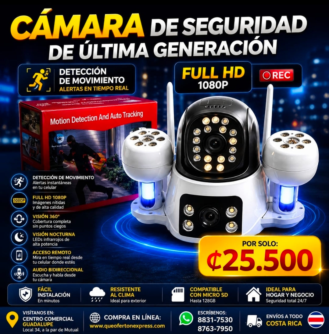 📹🔥 Cámara de Seguridad Full HD con Detección de Movimiento 🔥📹