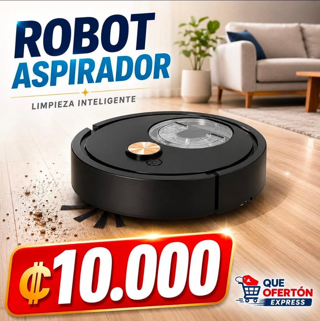 🤖✨ Robot Aspirador Inteligente
¡Mantén tu hogar limpio sin esfuerzo!