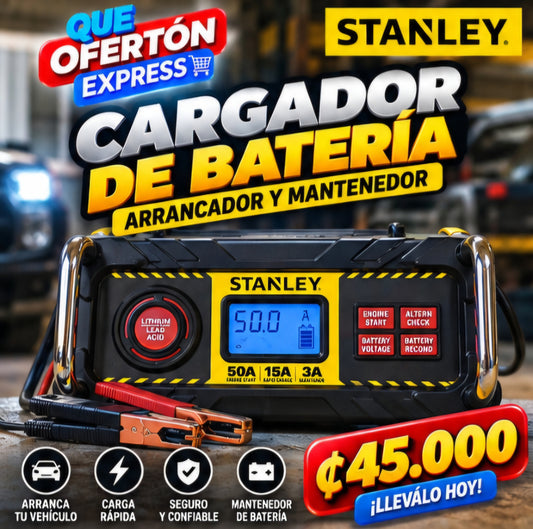 🔋⚡ CARGADOR DE BATERÍA STANLEY 50A