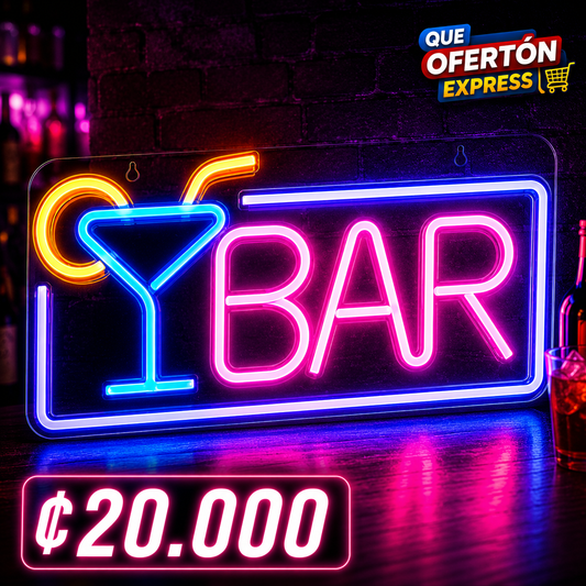 Letrero LED Neón BAR