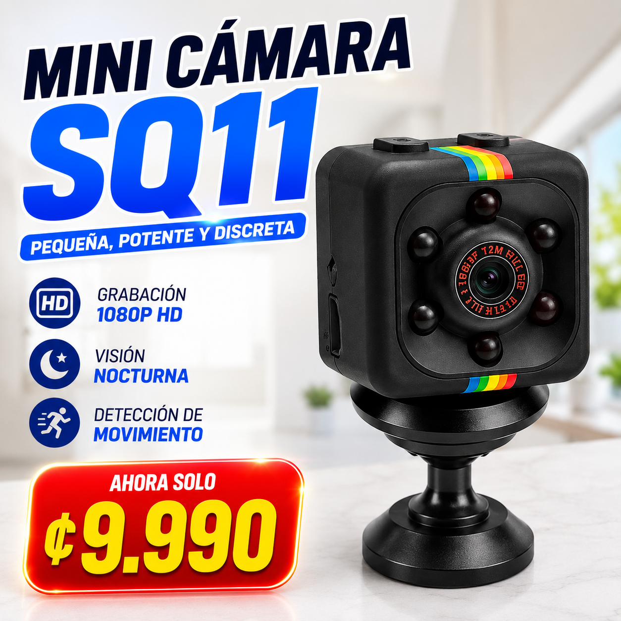 📹 Mini Cámara SQ11 Full HD 1080P