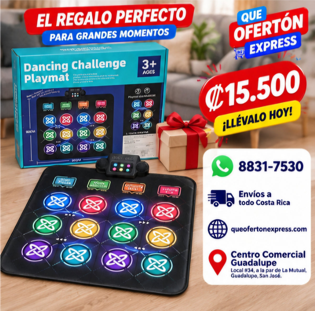 💃🎵 TAPETE DE BAILE – DANCING CHALLENGE PLAYMAT