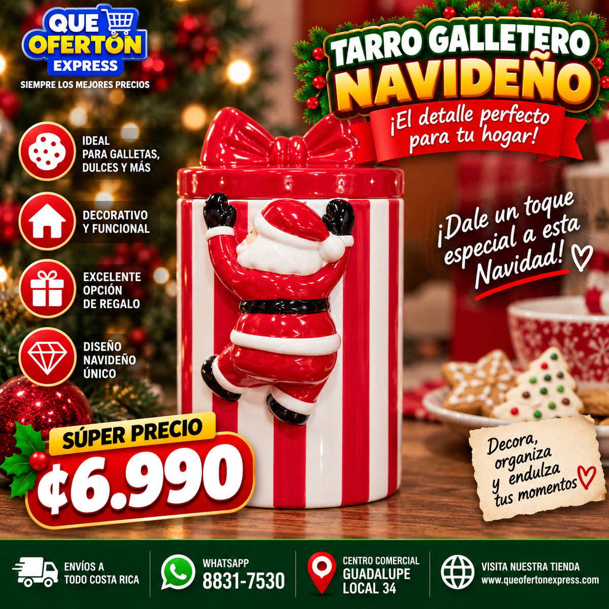 🎅 TARRO GALLETERO NAVIDEÑO