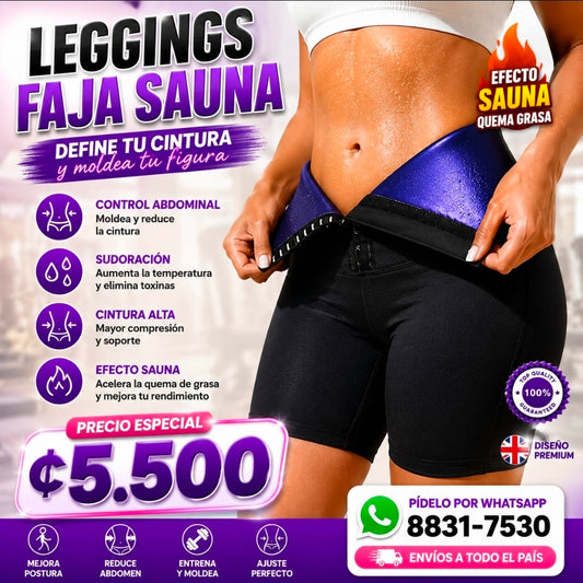 🔥 LEGGINGS FAJA EFECTO SAUNA 🔥