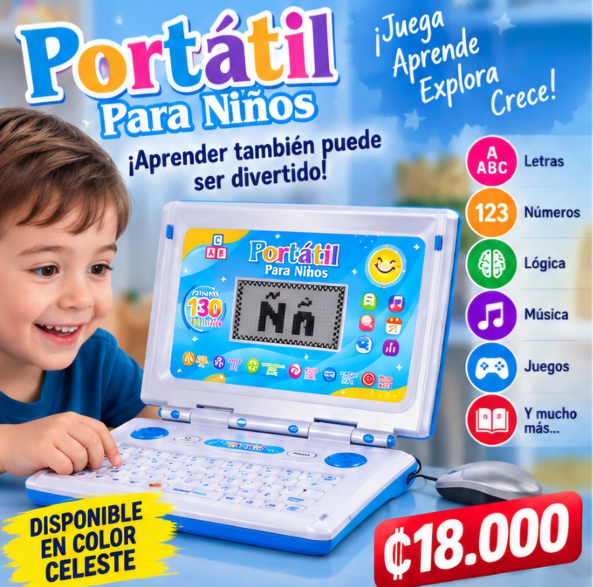 💻🎓 PORTÁTIL EDUCATIVO PARA NIÑOS 🎓💻