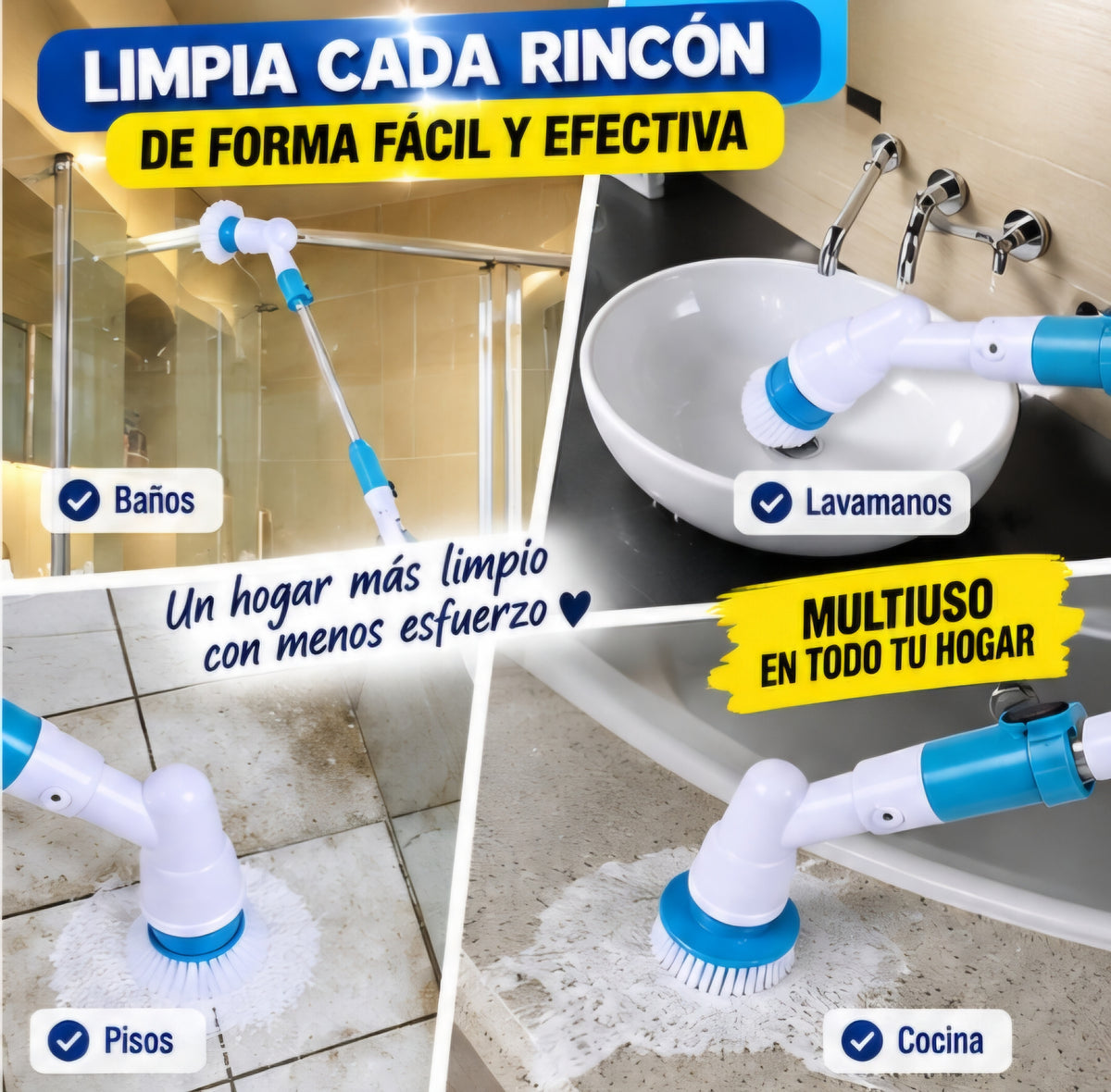 Cepillo de Limpieza Inalámbrico - @MagicClean