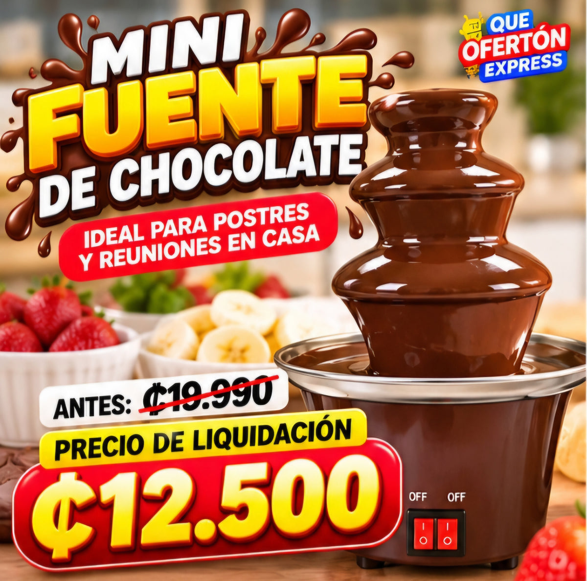 🍫⛲ MINI FUENTE DE CHOCOLATE