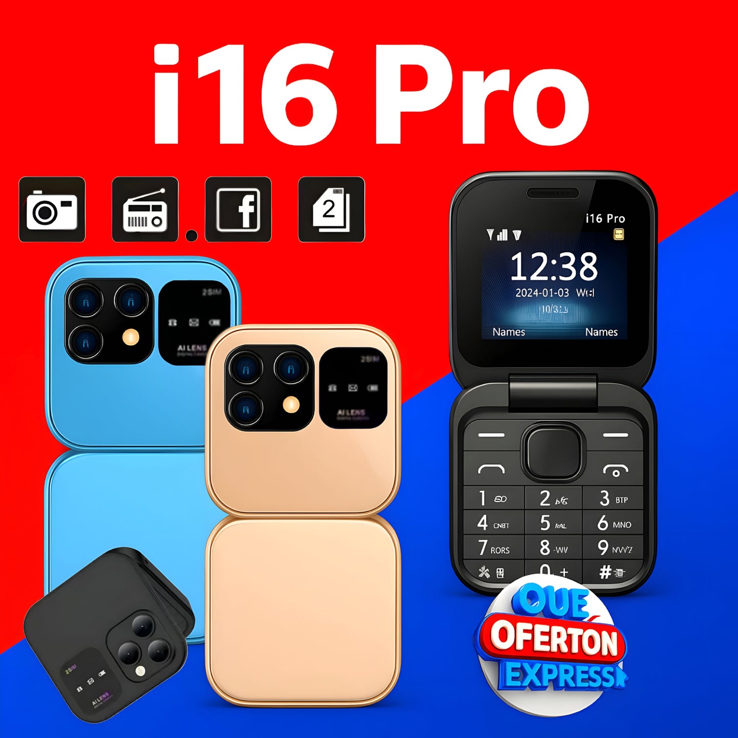 Mini Teléfono celular i16PRO