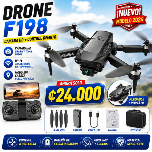Drone F198 Pro con Doble Cámara
