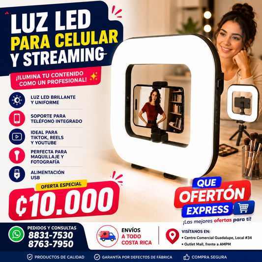 📸 LUZ LED PARA CELULAR Y STREAMING 💡