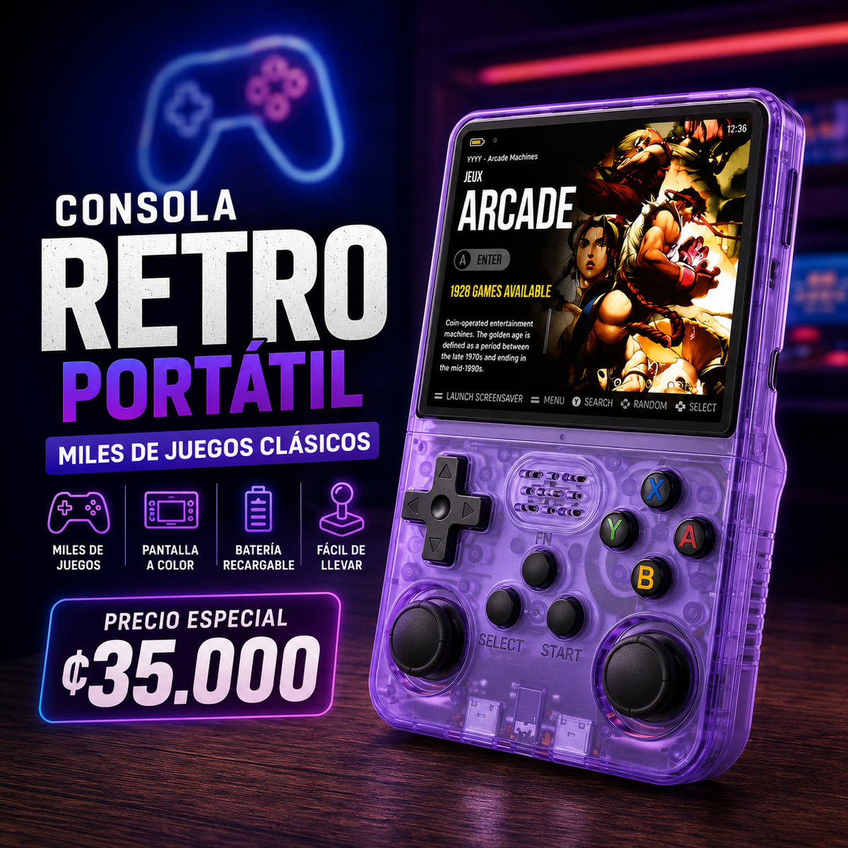 Consola Retro Gaming R36s