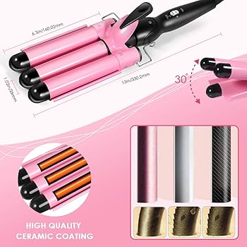Plancha Rizadora Triple Barril – Ondas Perfectas en Minutos