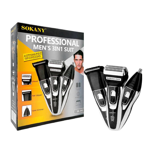 Sokany 3 en 1 – Rasuradora Eléctrica para Hombres ✨