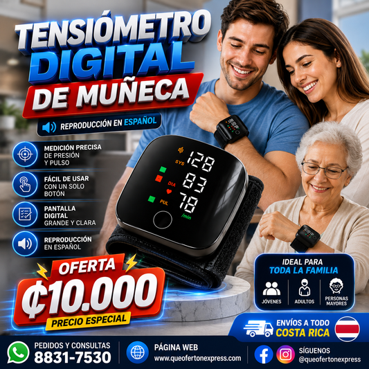 🩺 ¡TENSIÓMETRO DIGITAL DE MUÑECA! ❤️