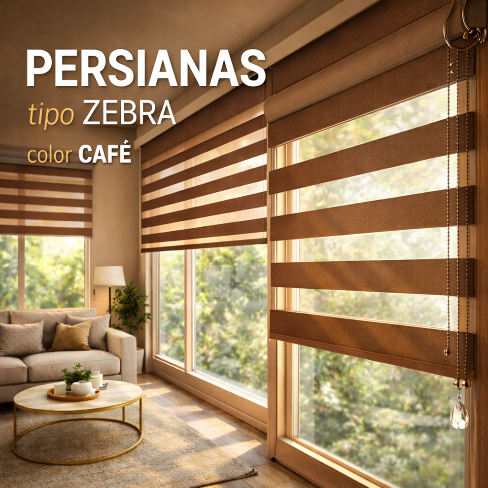 PERSIANAS TIPO ZEBRA 🦓 180x200