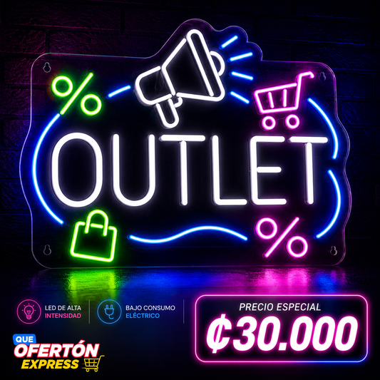 Letrero Neón LED OUTLET