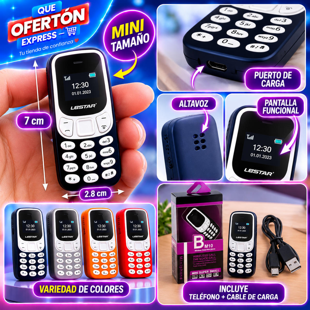 📱 MINI TELÉFONO CELULAR B10 – ESTILO CLÁSICO 📱Nokia