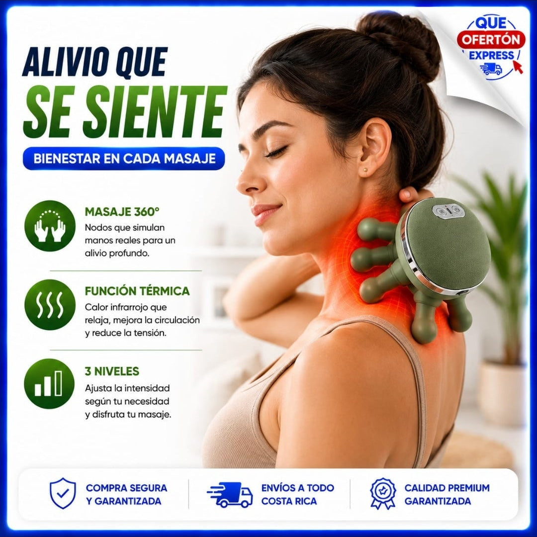 💆‍♂️ ¡MASAJEADOR TIPO MANO ELÉCTRICO INTELIGENTE PARA CUELLO Y HOMBROS! 💆‍♀️