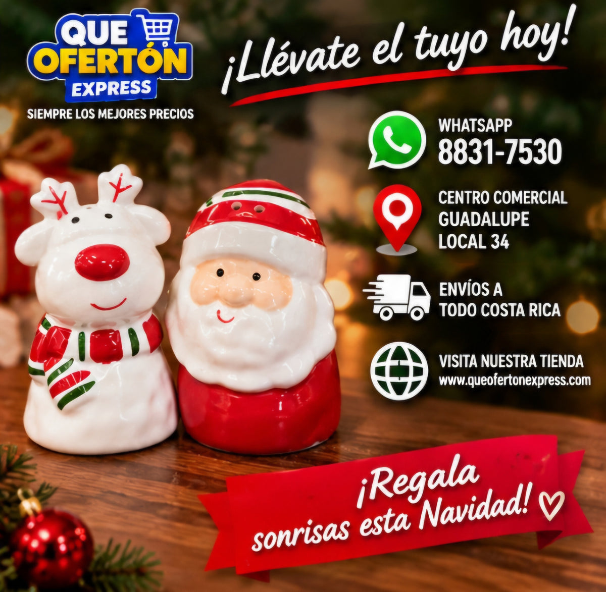 🎄✨ SET SALERO NAVIDEÑO 🎅🦌