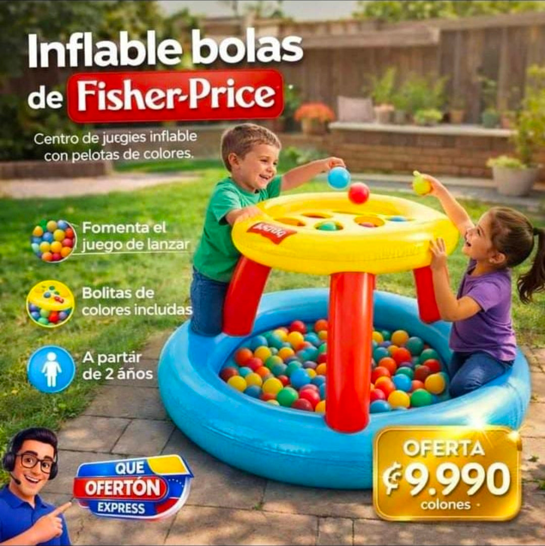 🔥 INFLABLE DE BOLAS FISHER-PRICE 🔥