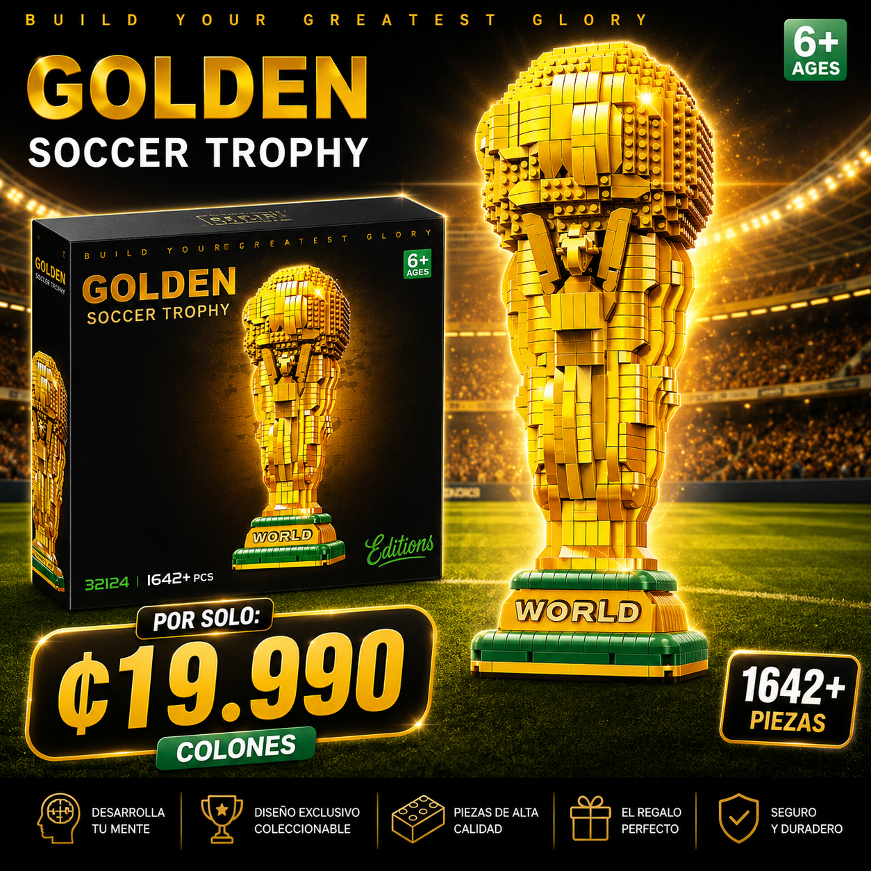 🏆⚽ Copa Mundial de Construcción – 1642 Piezas