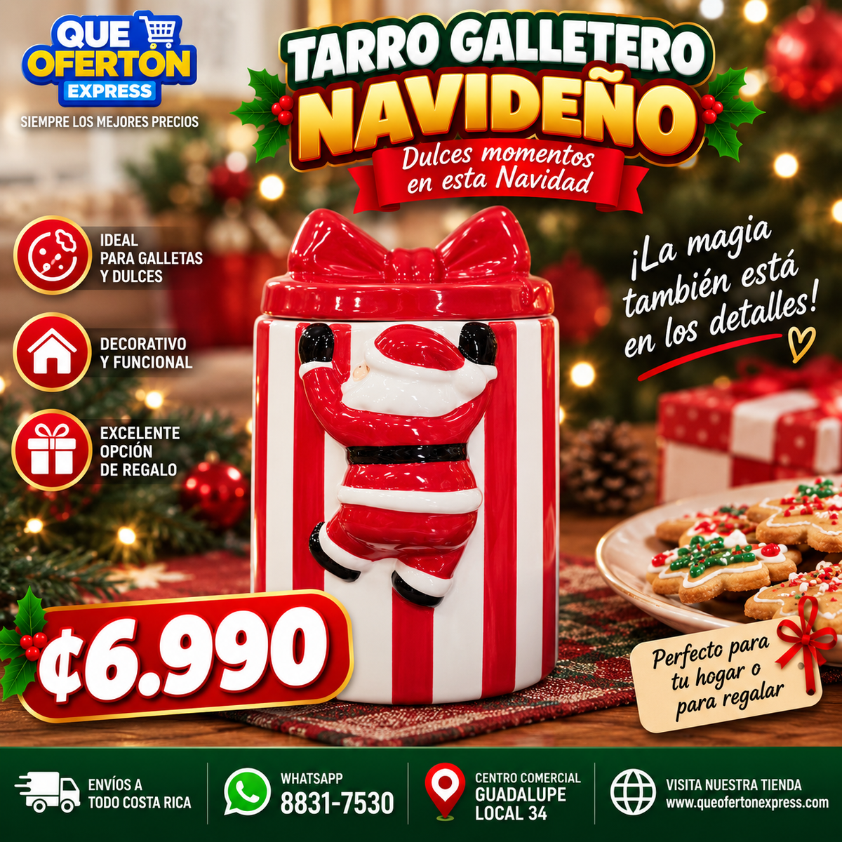 🎅 TARRO GALLETERO NAVIDEÑO